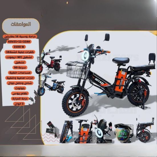 صورة دراجة كهربائي روسي جبلي 16 إنش ببطاريتين